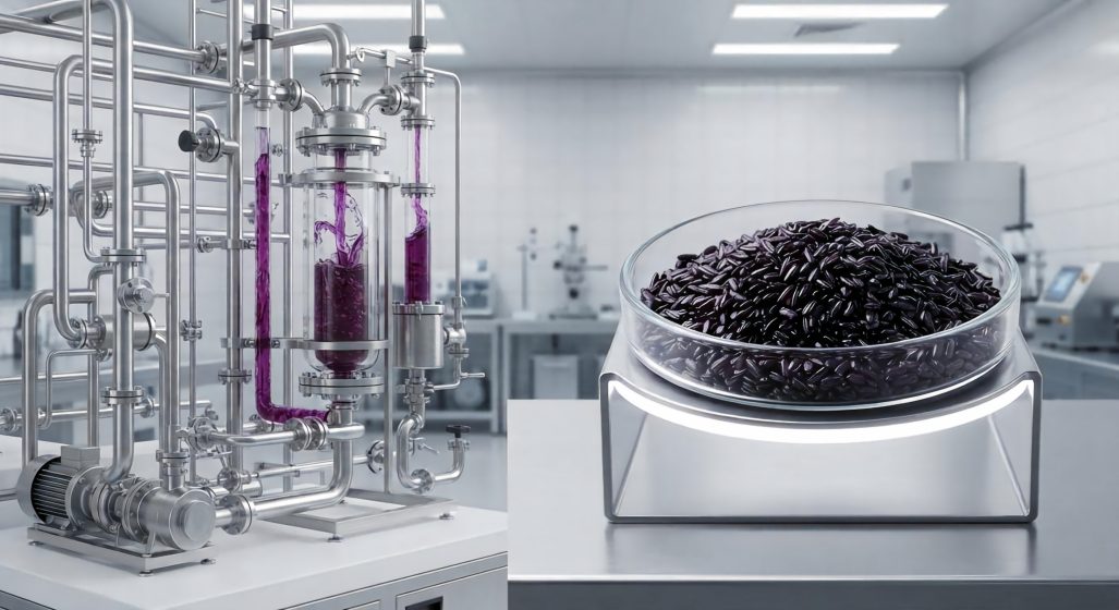 USP <467> Compliant Black Rice Extract: Pure Ethanol Extraction, Zero Solvent Residue